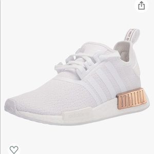 Adidas NMD R1 Womens White / Copper Metallic Shoes